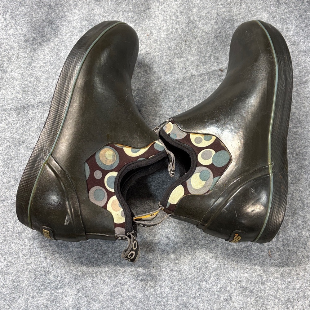 Bogs non slip Mattie Bubbles low rain pull on non marking boots size 9 - Picture 5 of 9
